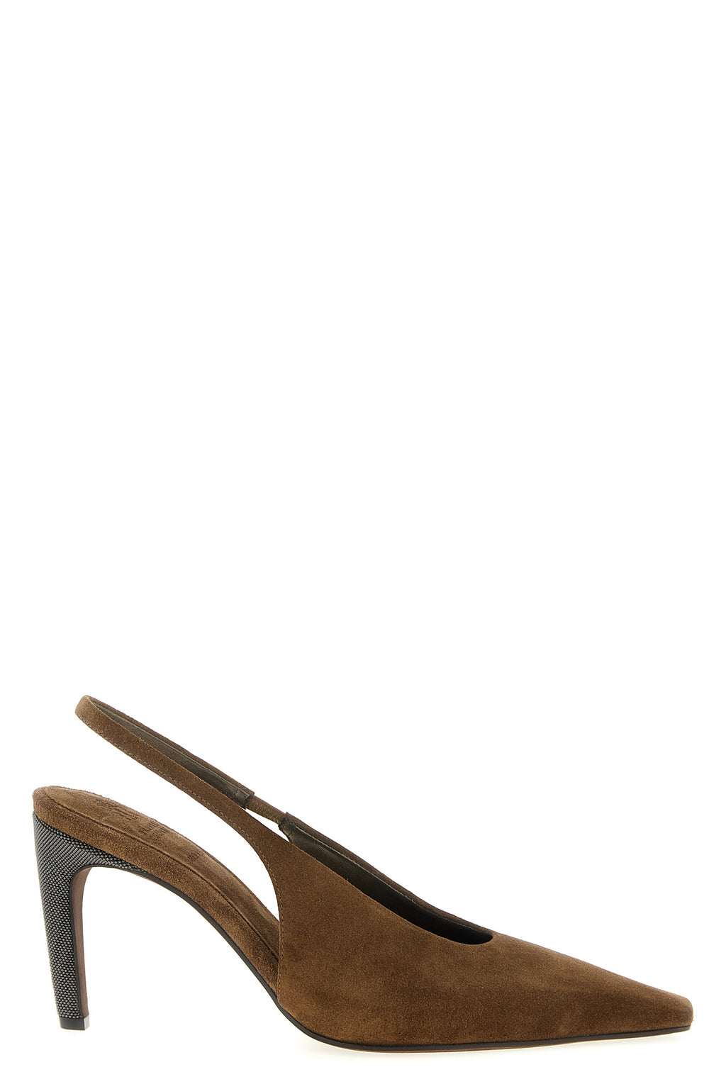 BRUNELLO CUCINELLI 'Precious Heels' slingback For Women 100% leather