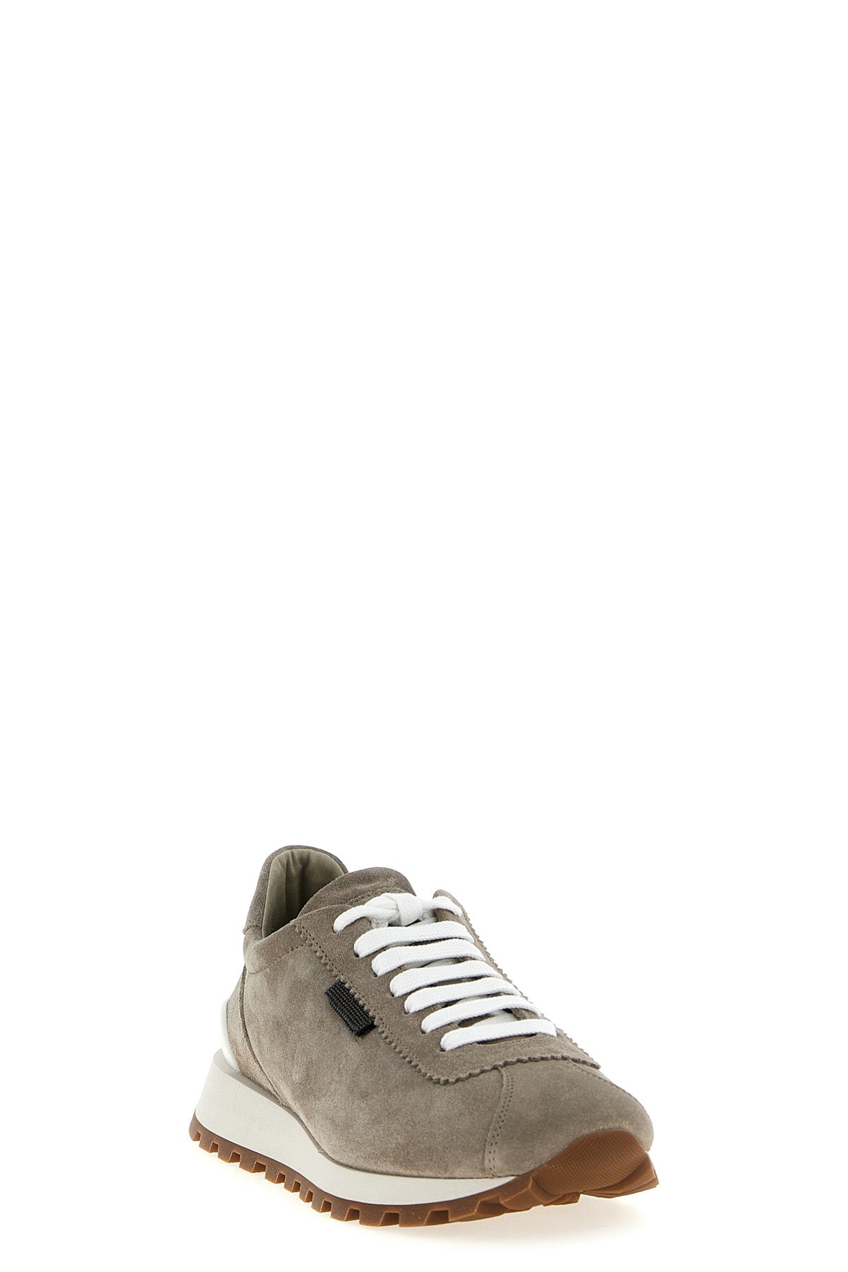 BRUNELLO CUCINELLI Shiny Tab sneakers For Women 100% calfskin leather (Bos Taurus)