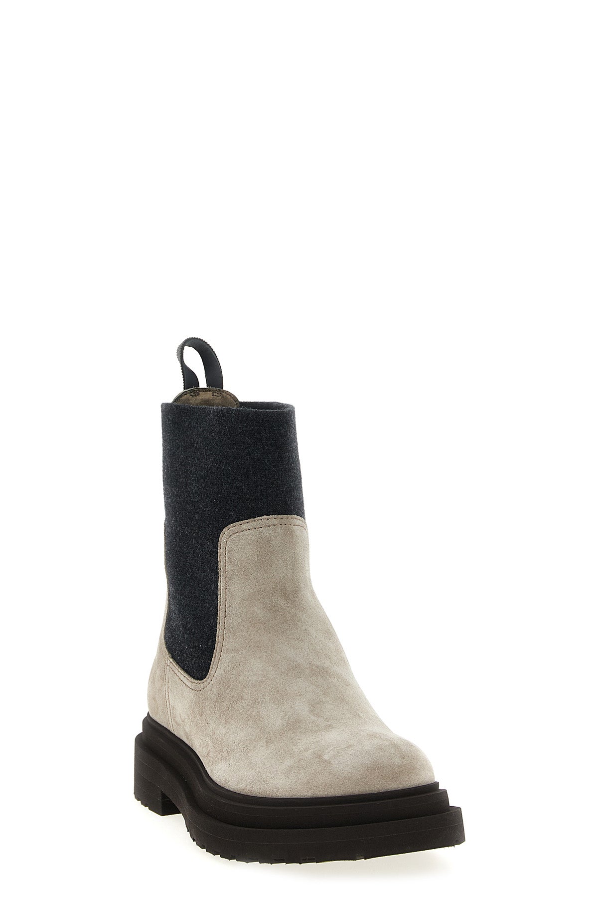 BRUNELLO CUCINELLI Precious Loop Detail ankle boots For Women 100% calfskin leather (Bos Taurus)