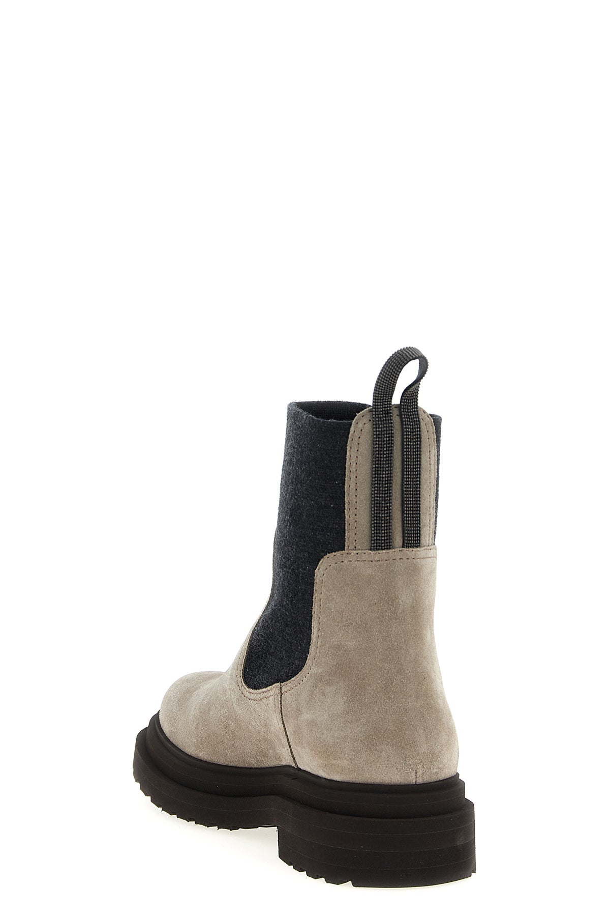 BRUNELLO CUCINELLI Precious Loop Detail ankle boots For Women 100% calfskin leather (Bos Taurus)