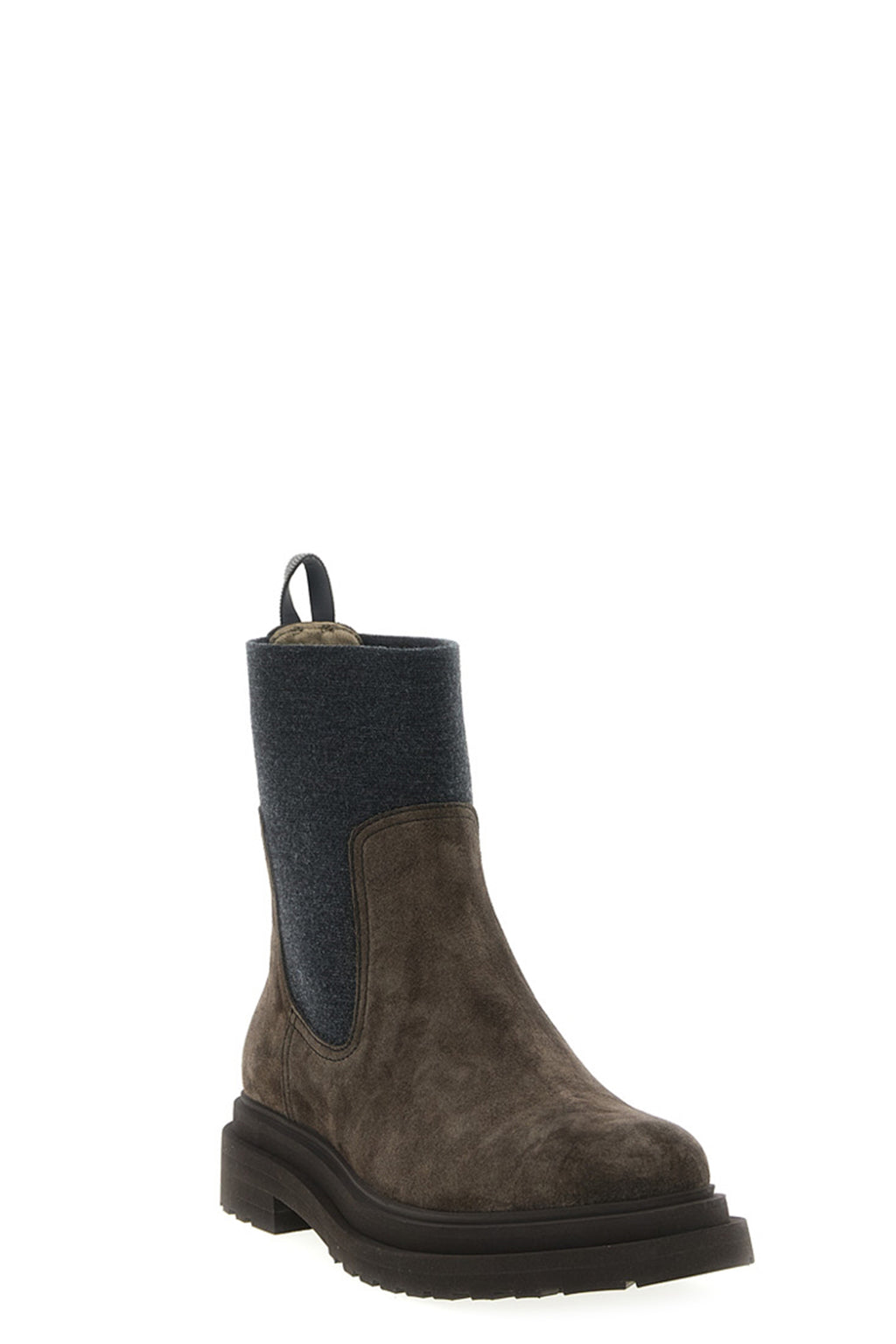 BRUNELLO CUCINELLI 'Precious Loop Detail' ankle boots For Women 100% calfskin leather (Bos Taurus)