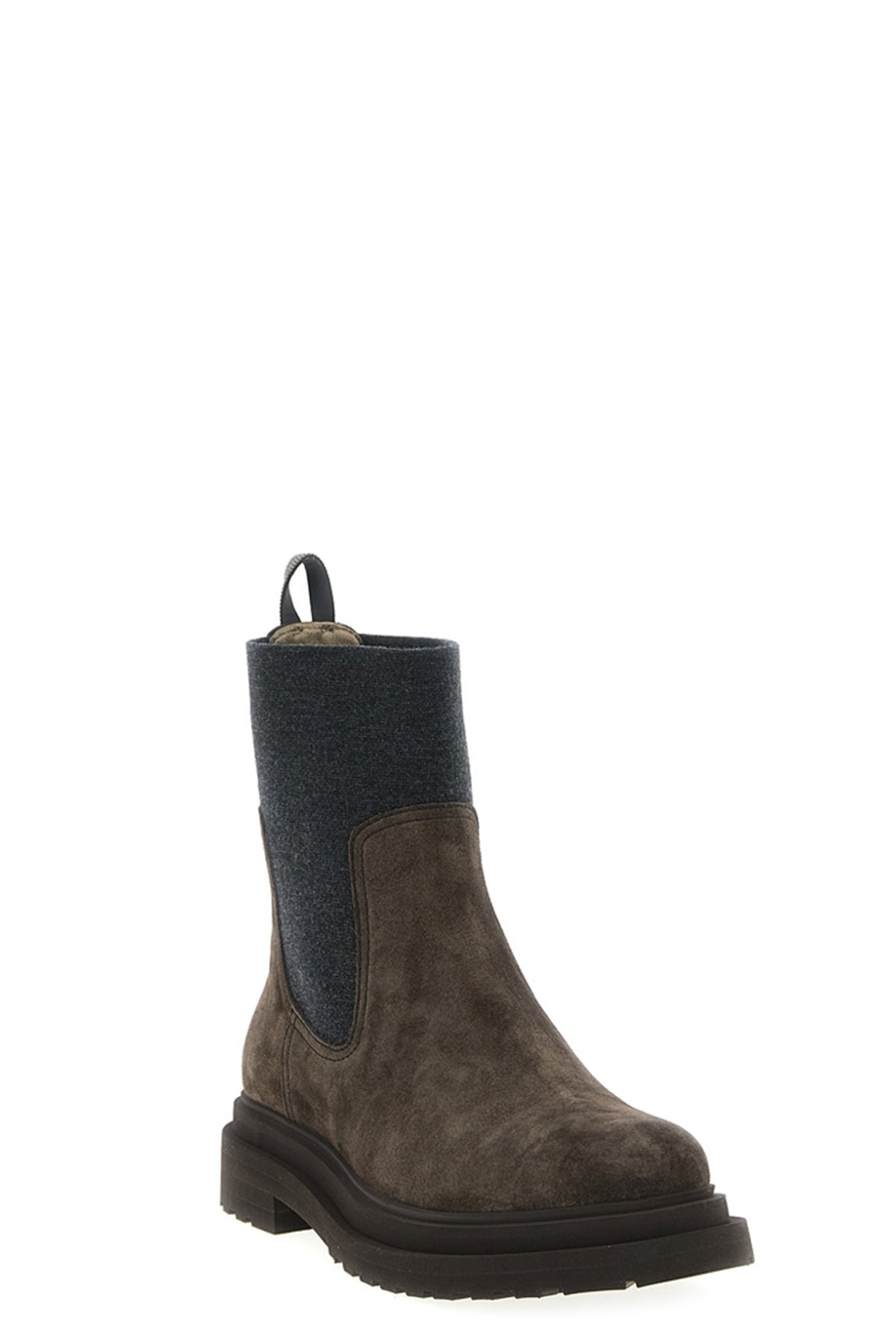 BRUNELLO CUCINELLI 'Precious Loop Detail' ankle boots For Women 100% calfskin leather (Bos Taurus)