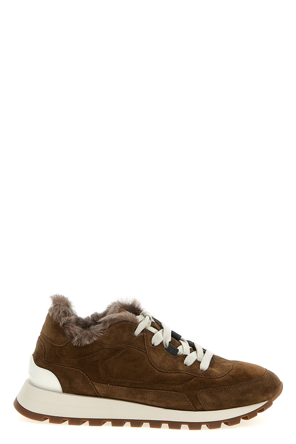 BRUNELLO CUCINELLI Monile suede sneakers For Women 100% calfskin leather (Bos Taurus)