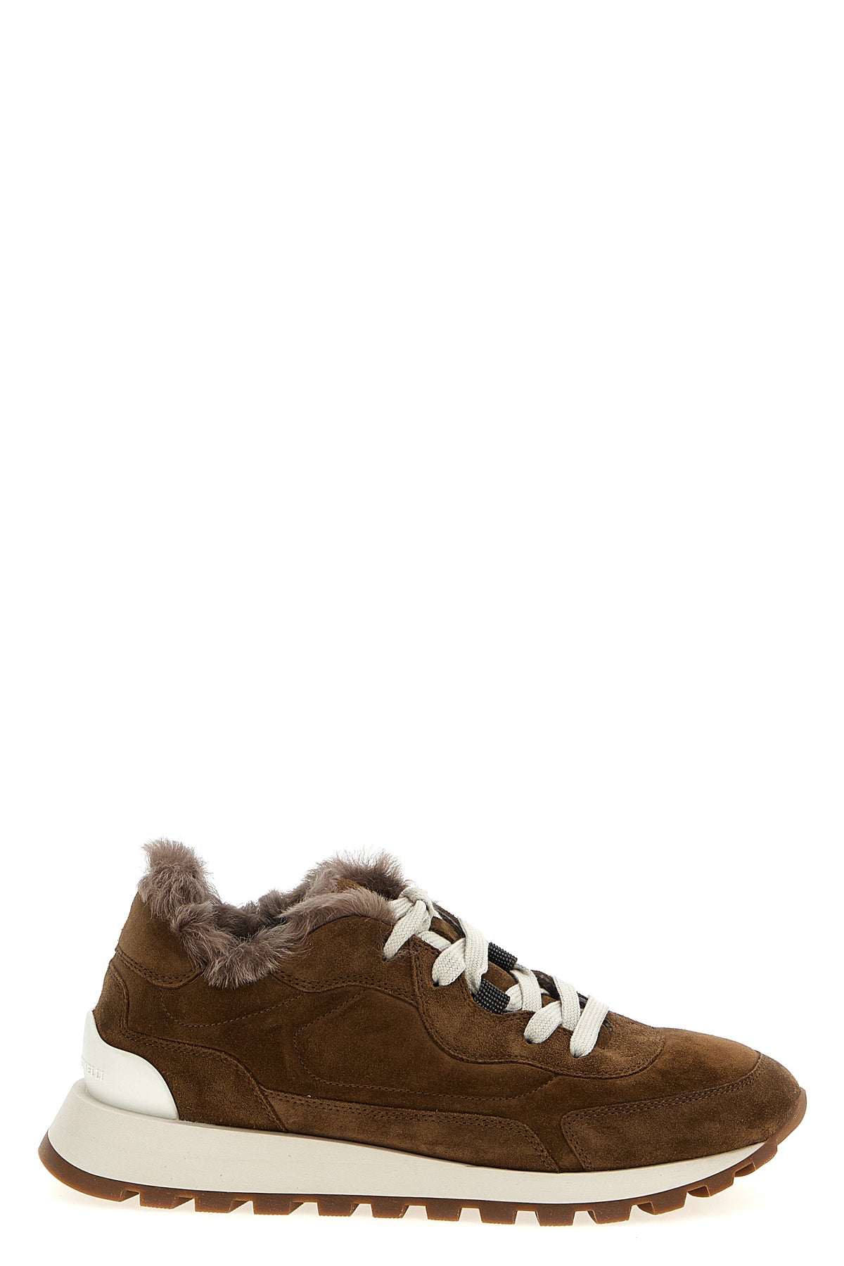 BRUNELLO CUCINELLI Monile suede sneakers For Women 100% calfskin leather (Bos Taurus)