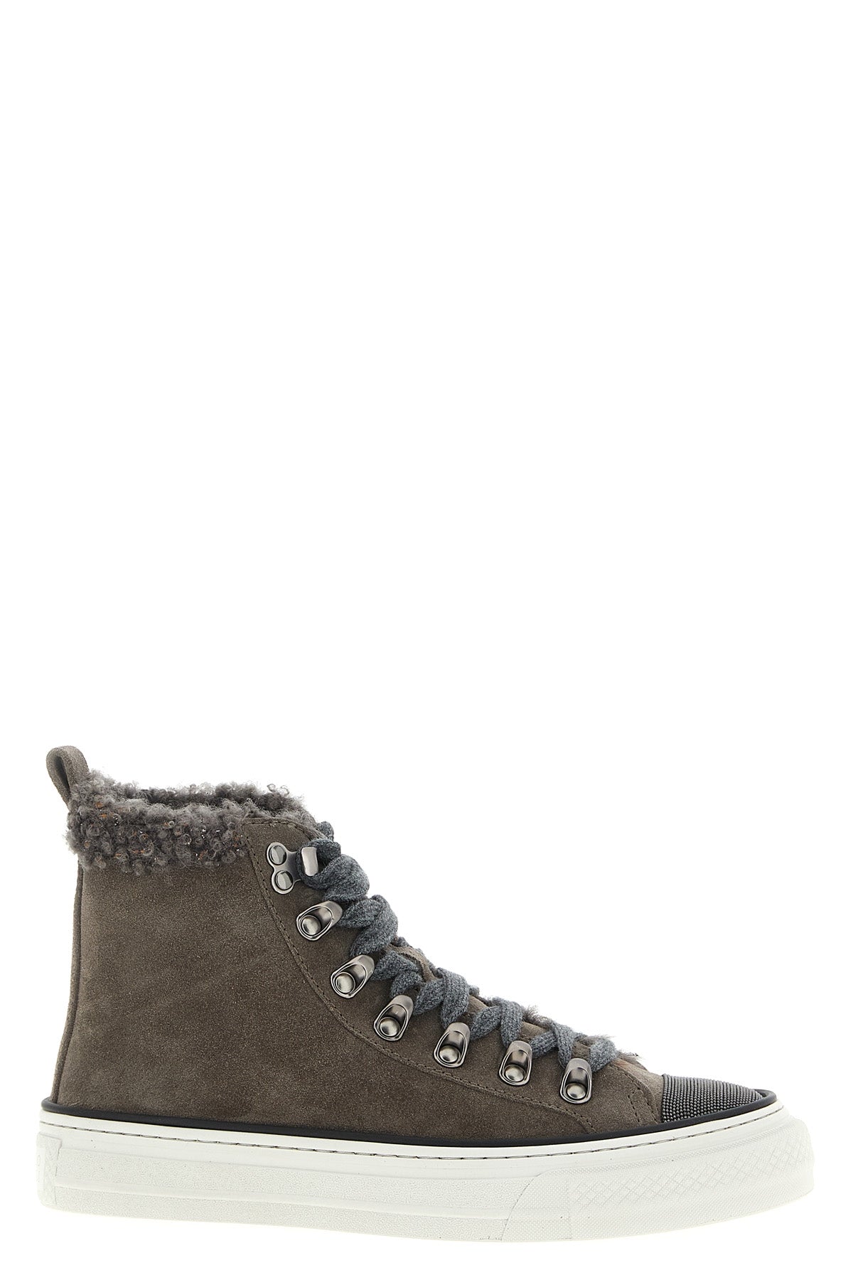 BRUNELLO CUCINELLI 'Precious Toe' sneakers For Women 100% calfskin leather (Bos Taurus)