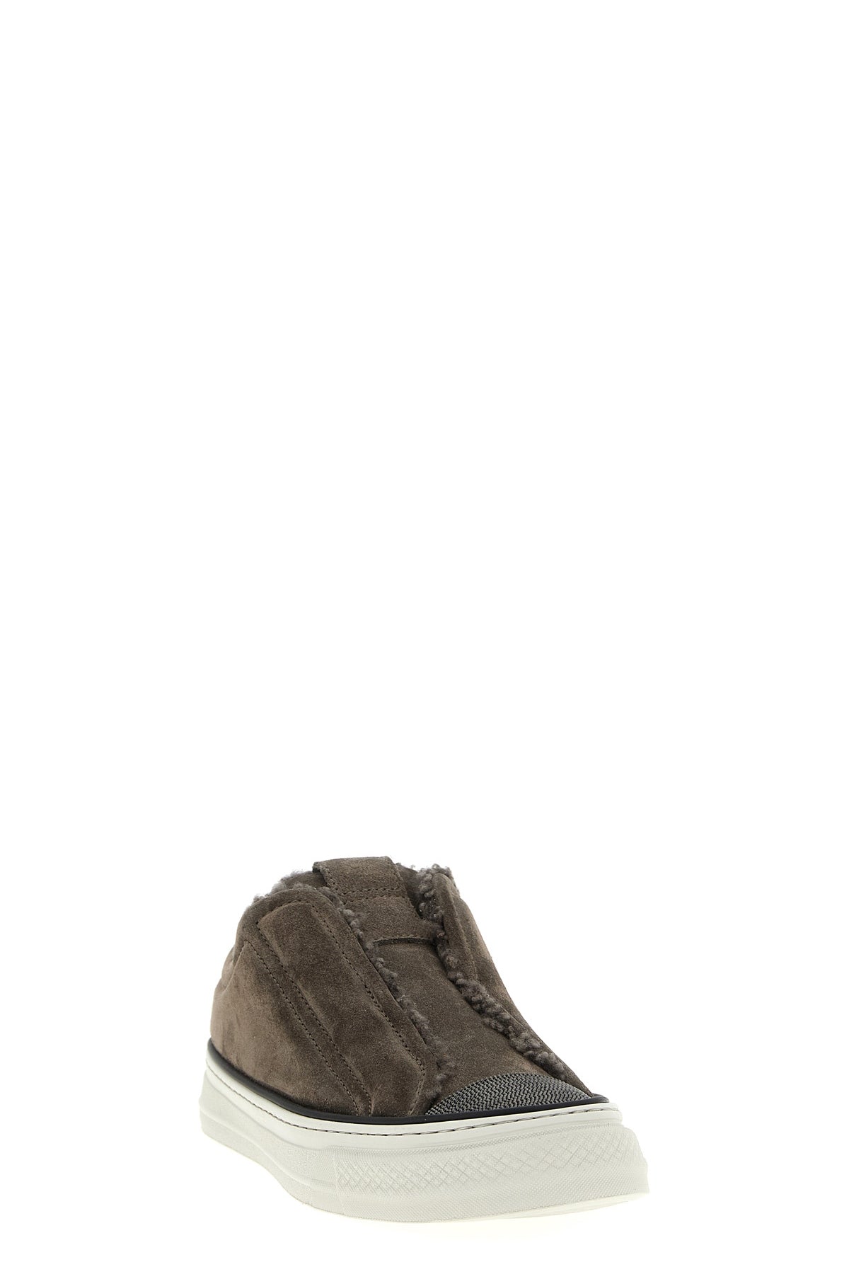 BRUNELLO CUCINELLI 'Precious Toe' sneakers For Women 100% calfskin leather (Bos Taurus)