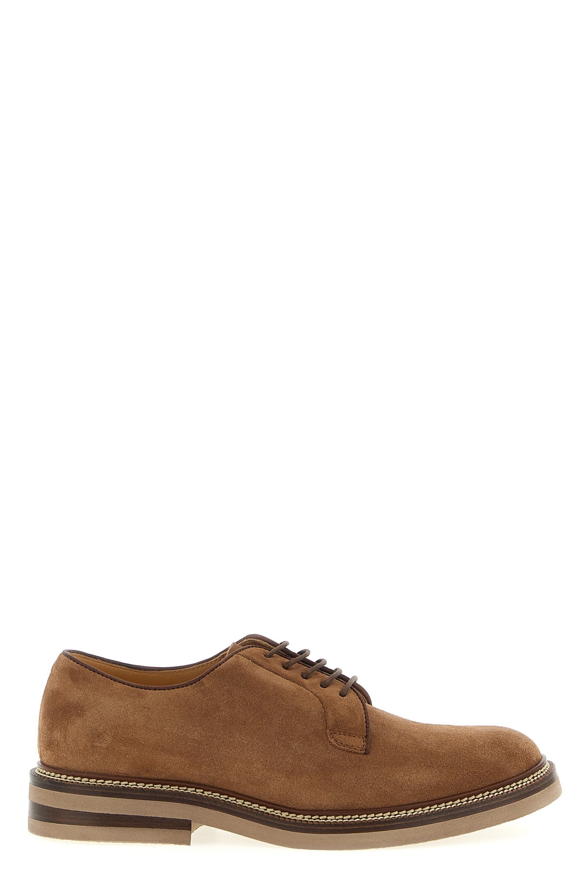 BRUNELLO CUCINELLI Suede derby For Men 100% calfskin leather (Bos Taurus)