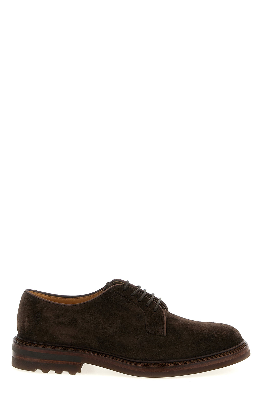 BRUNELLO CUCINELLI Suede derby For Men 100% calfskin leather (Bos Taurus)