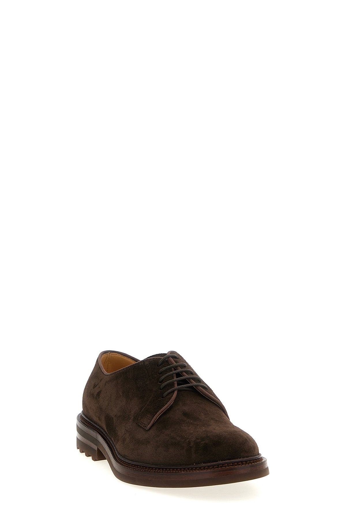 BRUNELLO CUCINELLI Suede derby For Men 100% calfskin leather (Bos Taurus)