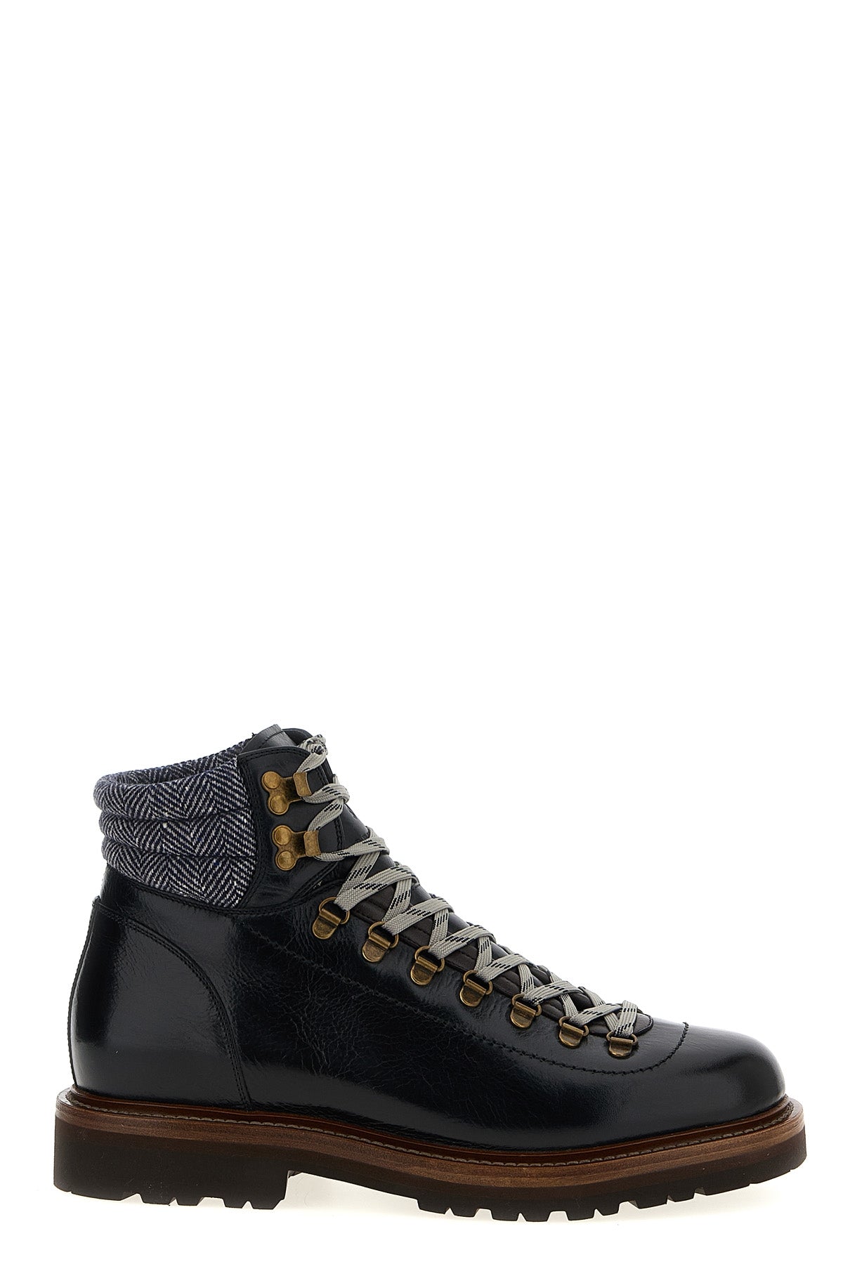 BRUNELLO CUCINELLI 'Mountain Boot' ankle boots For Men 100% calfskin leather (Bos Taurus)
