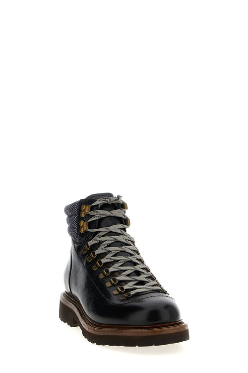 BRUNELLO CUCINELLI 'Mountain Boot' ankle boots For Men 100% calfskin leather (Bos Taurus)