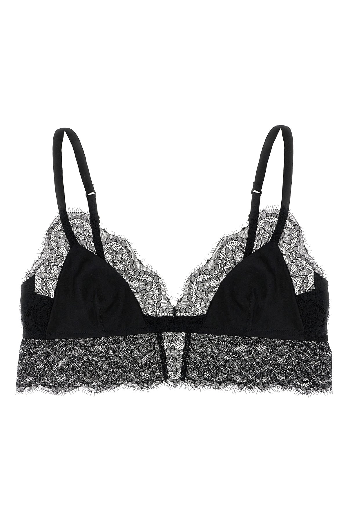 DOLCE & GABBANA Lace satin bra For Women 50% silk 28% polyamide 22% vi