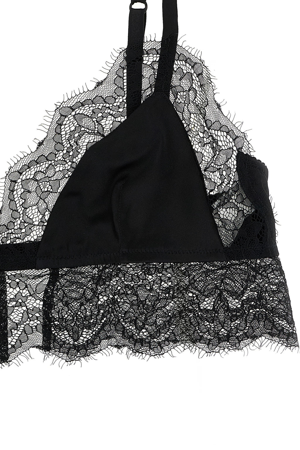 DOLCE & GABBANA Lace satin bra For Women 50% silk 28% polyamide 22% vi