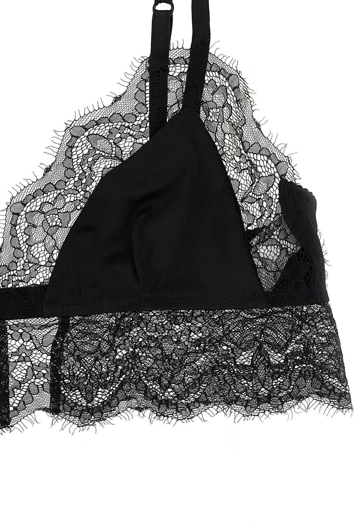 DOLCE & GABBANA Lace satin bra For Women 50% silk 28% polyamide 22% vi