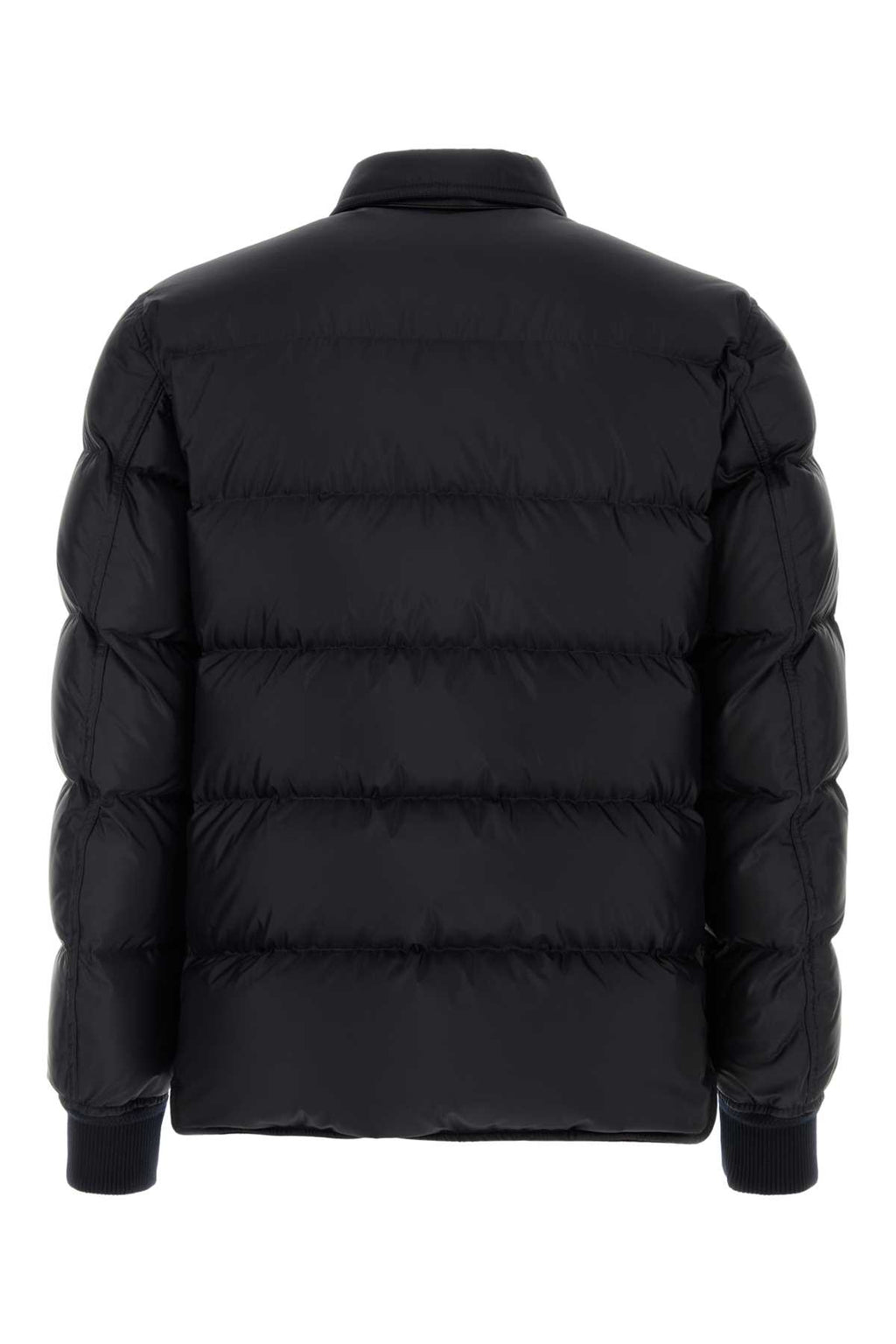 TOM FORD MICROFIBRE TECHNO SATIN DOWN OUTERSHIRT For Men Fabric: 100%Polyester / Lining: 100%Polyamide / Secondary lining: 100%Cotton / Leather: 100%Calf Leather / Knit Details: 90%Cotton - 8%Polyamide - 2%Elastane / Padding: 90%GOOSE DOWN - 10%GOOSE FEATHERS