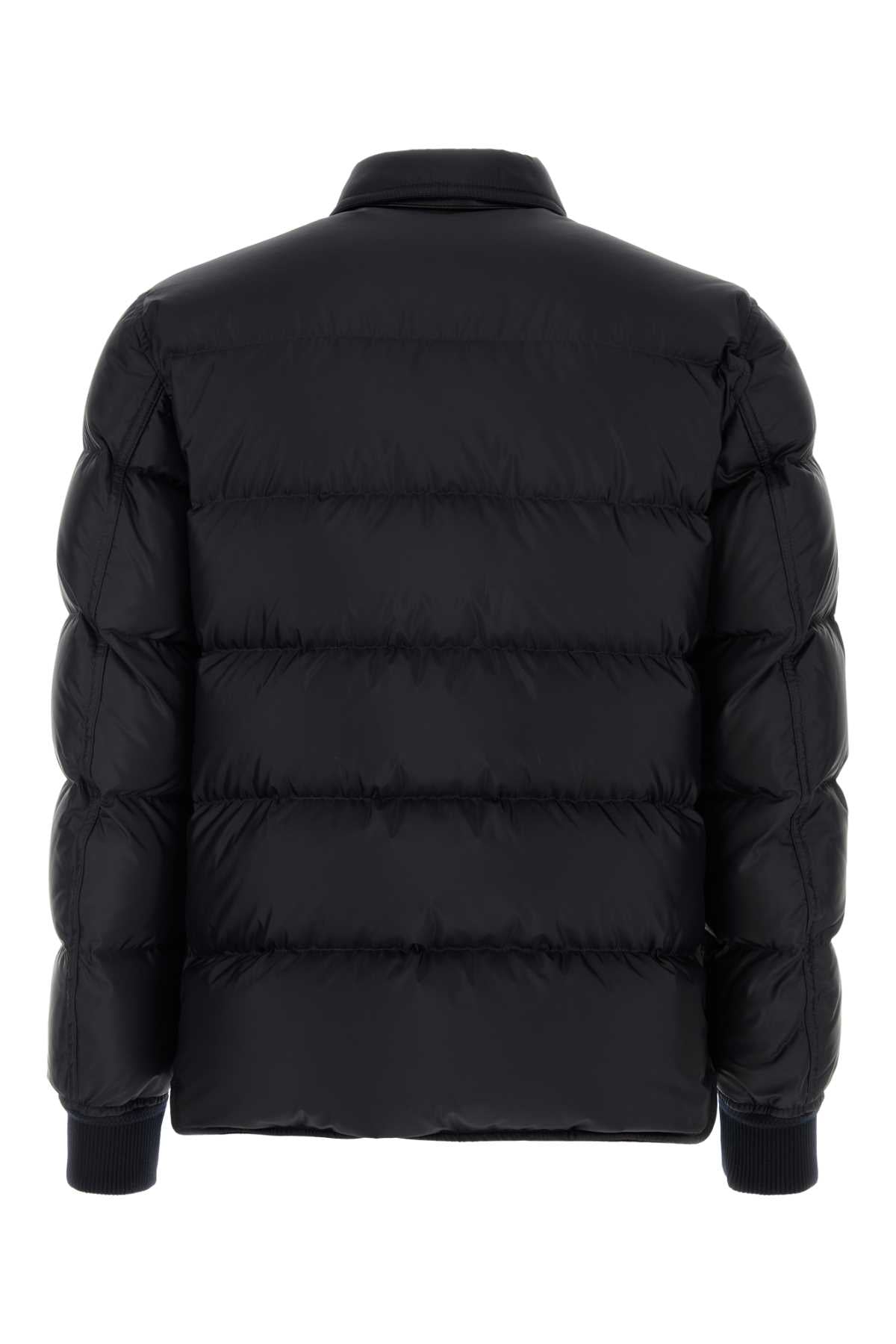 TOM FORD MICROFIBRE TECHNO SATIN DOWN OUTERSHIRT For Men Fabric: 100%Polyester / Lining: 100%Polyamide / Secondary lining: 100%Cotton / Leather: 100%Calf Leather / Knit Details: 90%Cotton - 8%Polyamide - 2%Elastane / Padding: 90%GOOSE DOWN - 10%GOOSE FEATHERS