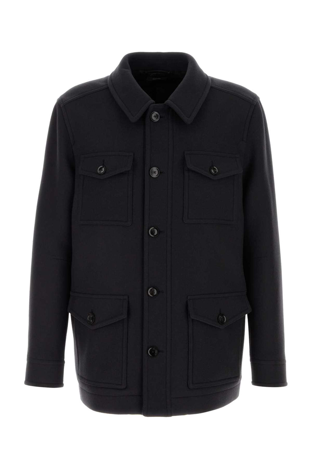 TOM FORD DOUBLE SPLITTABLE SHARP TWILL FOUR POCKET JACKET For Men Exterior: 100% Virgin wool