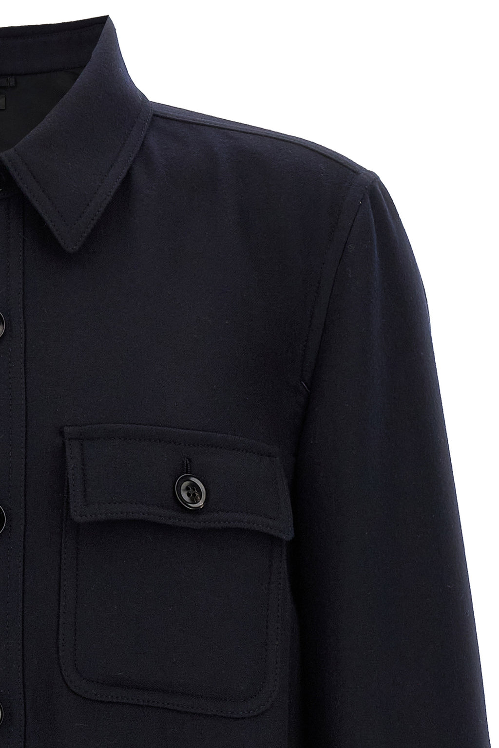 TOM FORD 'Double Splittable Light Wool' overshirt For Men 96% wool, 4% silk