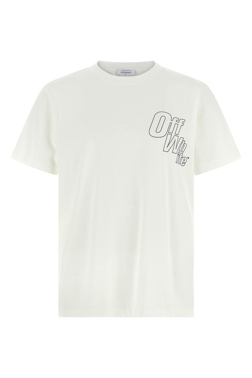 OFF-WHITE 'Outline Arrow Slim' T-shirt For Men 100% cotton