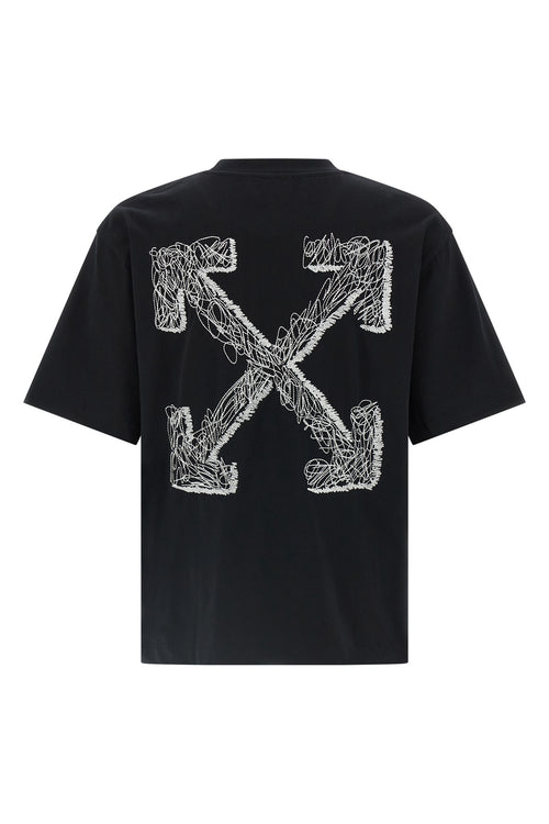 OFF-WHITE 'Scribble Arrow Skate' T-shirt For Men 100% polyester