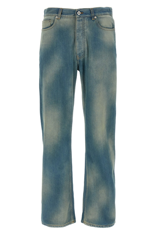 OFF-WHITE 'Diag Raw Patch' jeans For Men 88% cotton 10% polyester 2% of