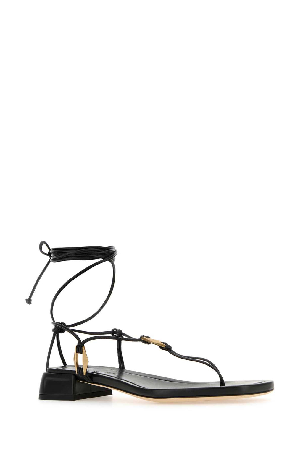 JIMMY CHOO ONYXIA FLAT For Women Exterior: 100% Nappa leather Interior: 100% Leather Sole: Leather and Rubber