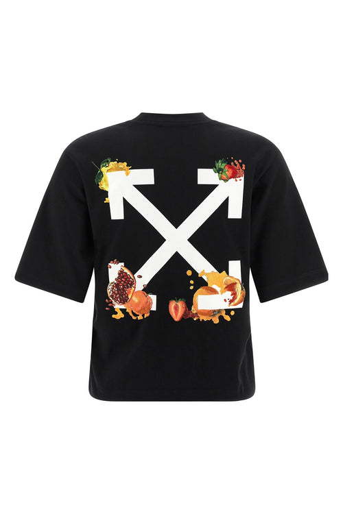 OFF-WHITE 'Emb Fruits Arrow' T-shirt For Women 100% cotton