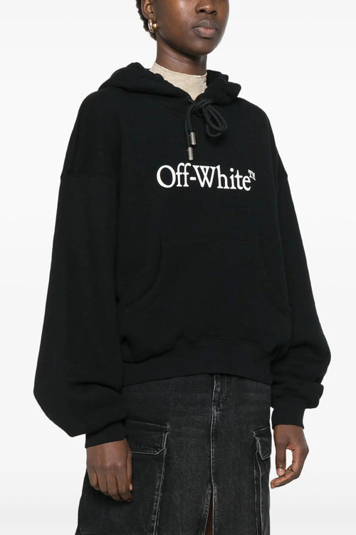 OFF-WHITE 'Big Logo Bookkish' hoodie For Women 100% cotton