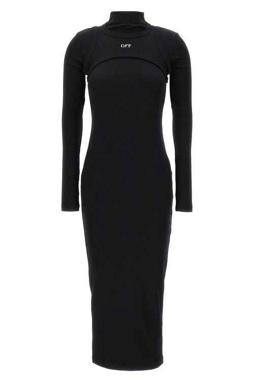 OFF-WHITE 'Off stamp' dress For Women 98% cotton, 2% elastane