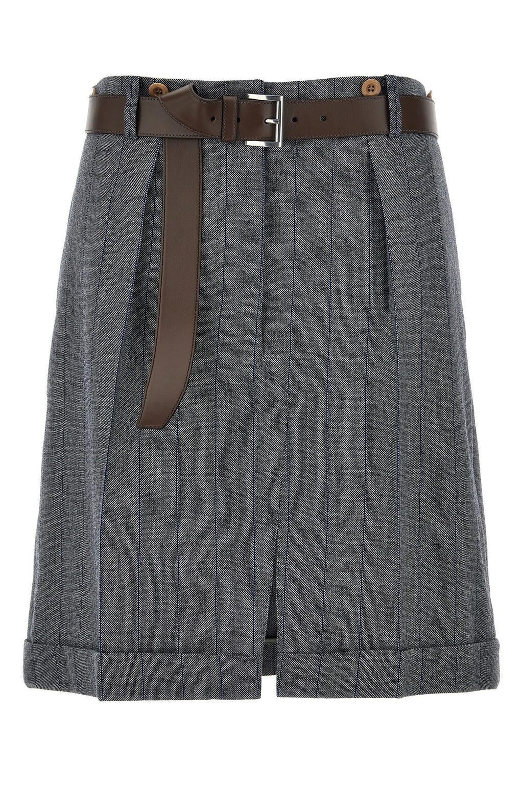 PRADA Striped wool skirt For Women 100% wool