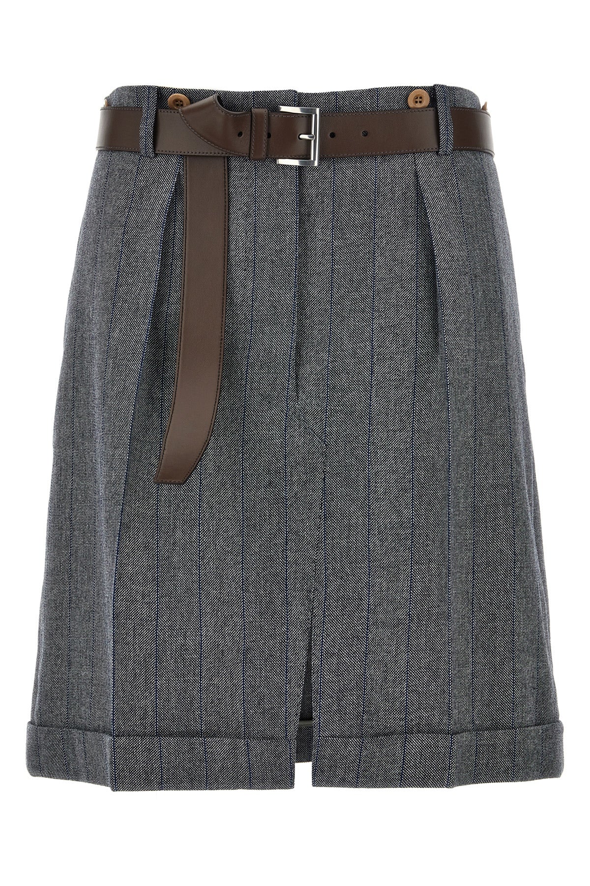 PRADA Striped wool skirt For Women 100% wool