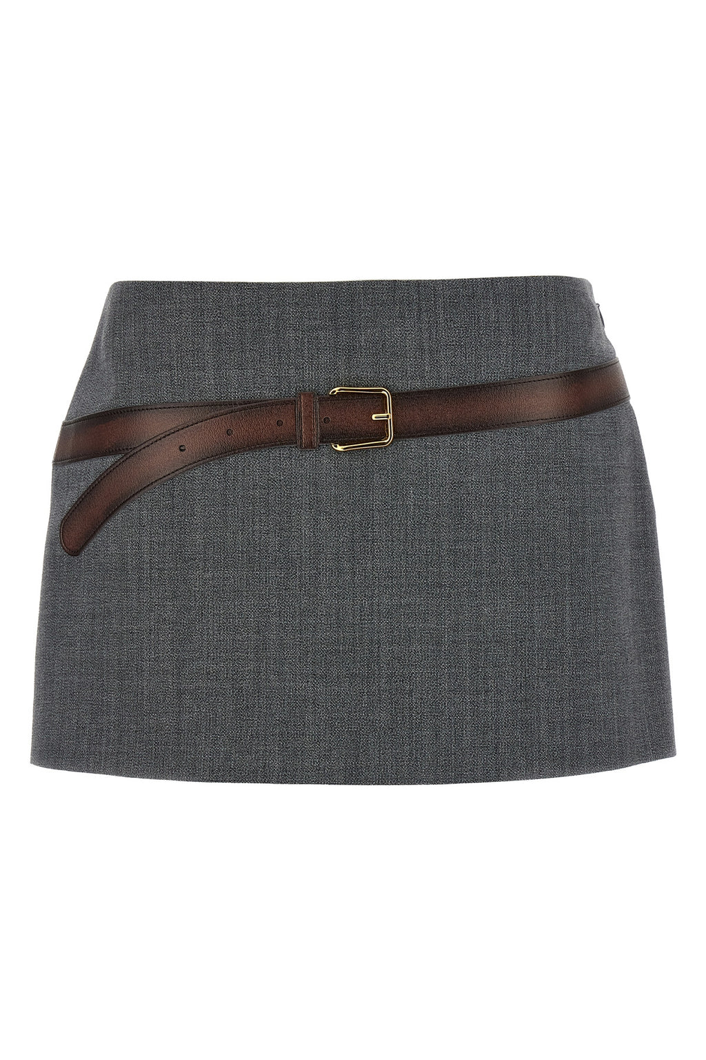 PRADA Belt skirt For Women 55% polyester, 45% virgin wool