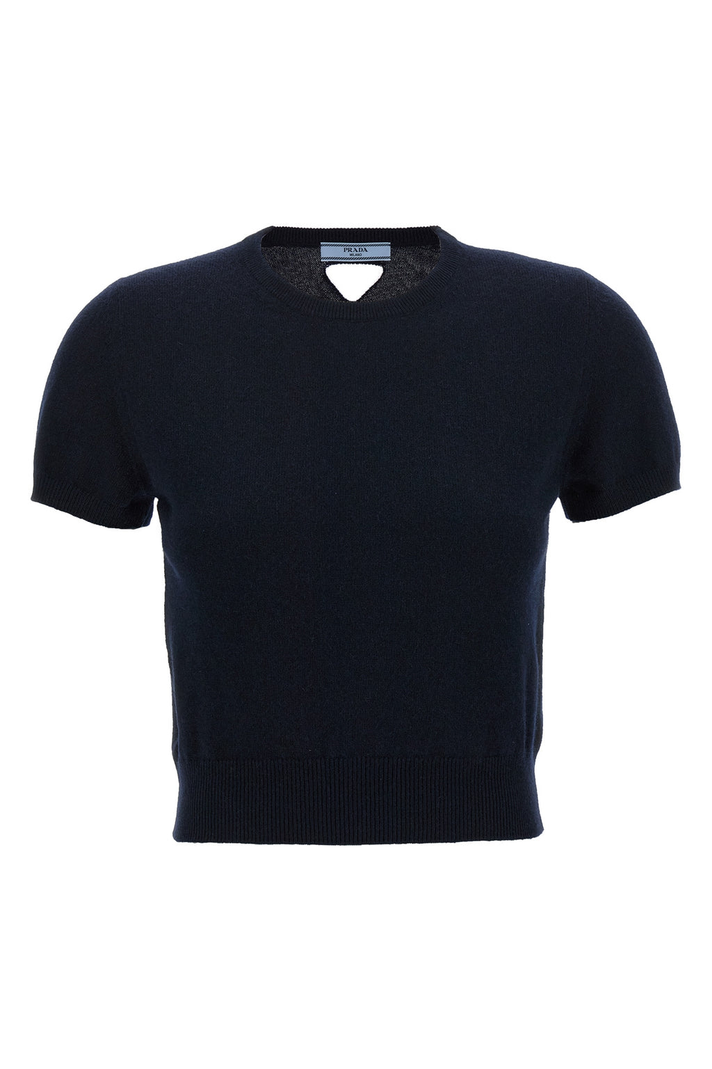 PRADA Cut-out logo sweater For Women 100% cashmere