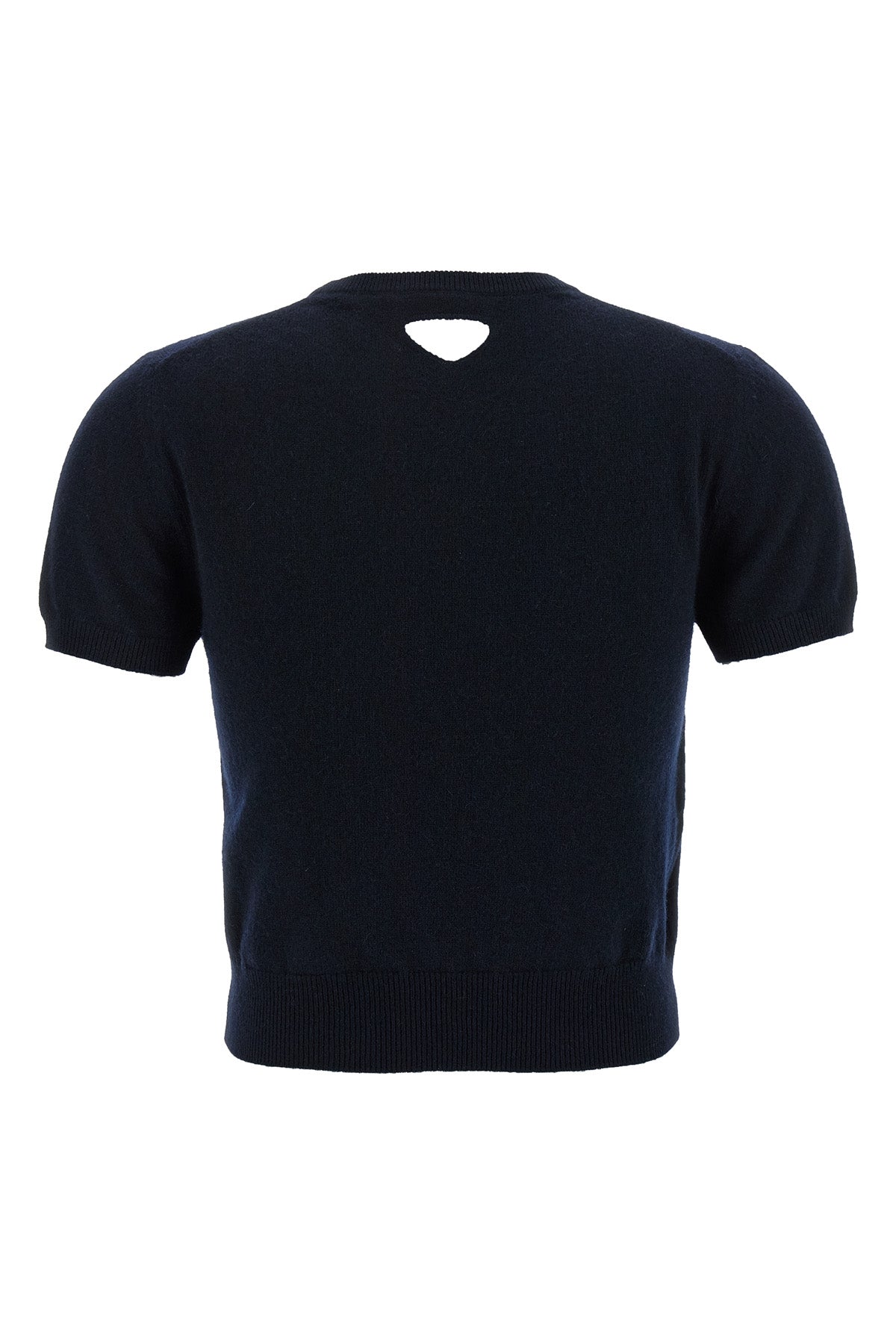 PRADA Cut-out logo sweater For Women 100% cashmere