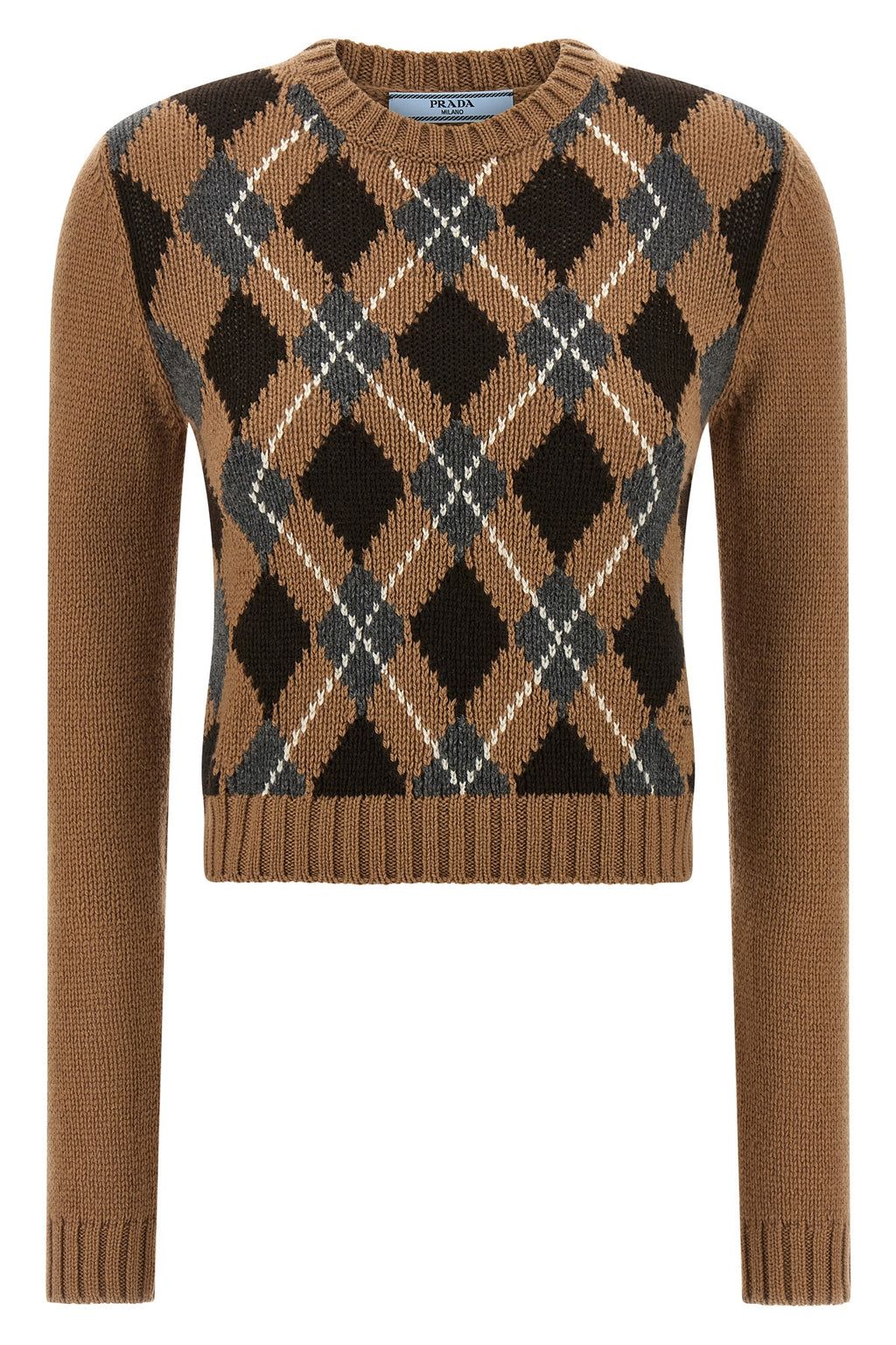 PRADA Argyle sweater For Women 100% cashmere