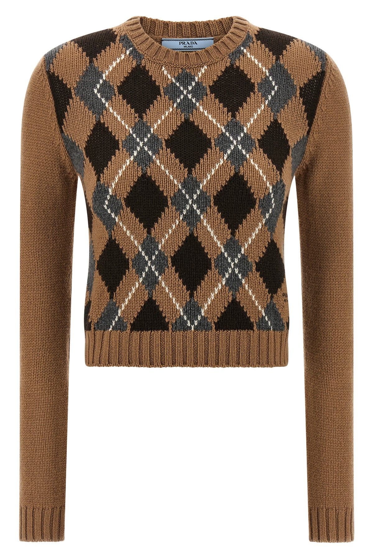 PRADA Argyle sweater For Women 100% cashmere