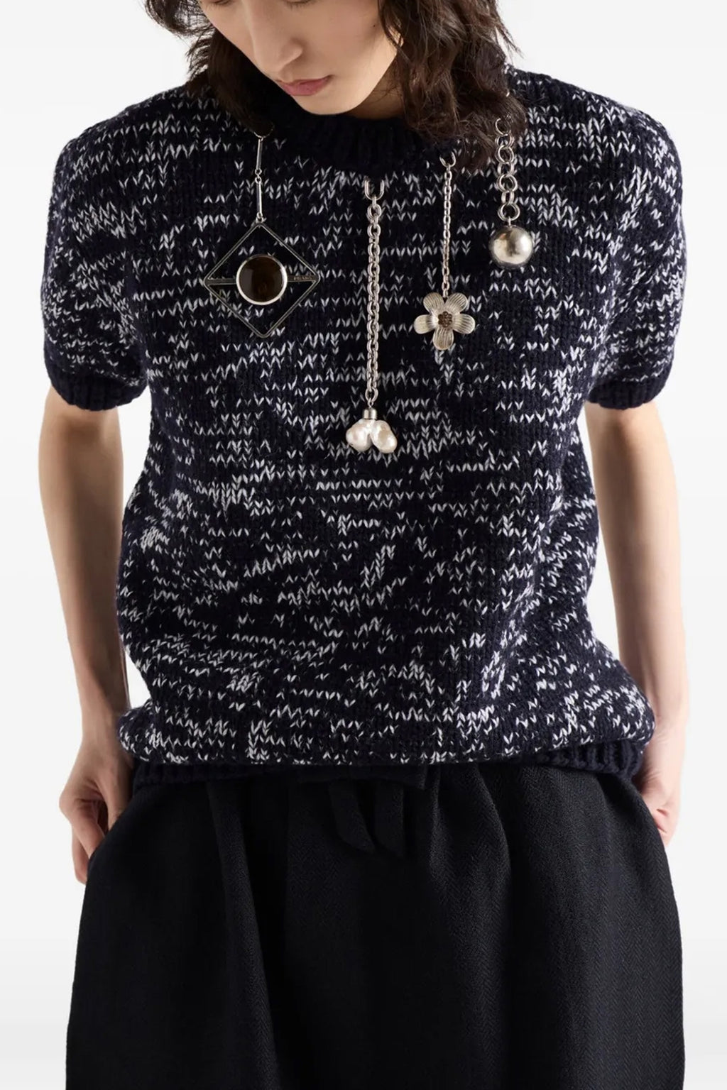 PRADA Pendant sweater For Women 100% virgin wool