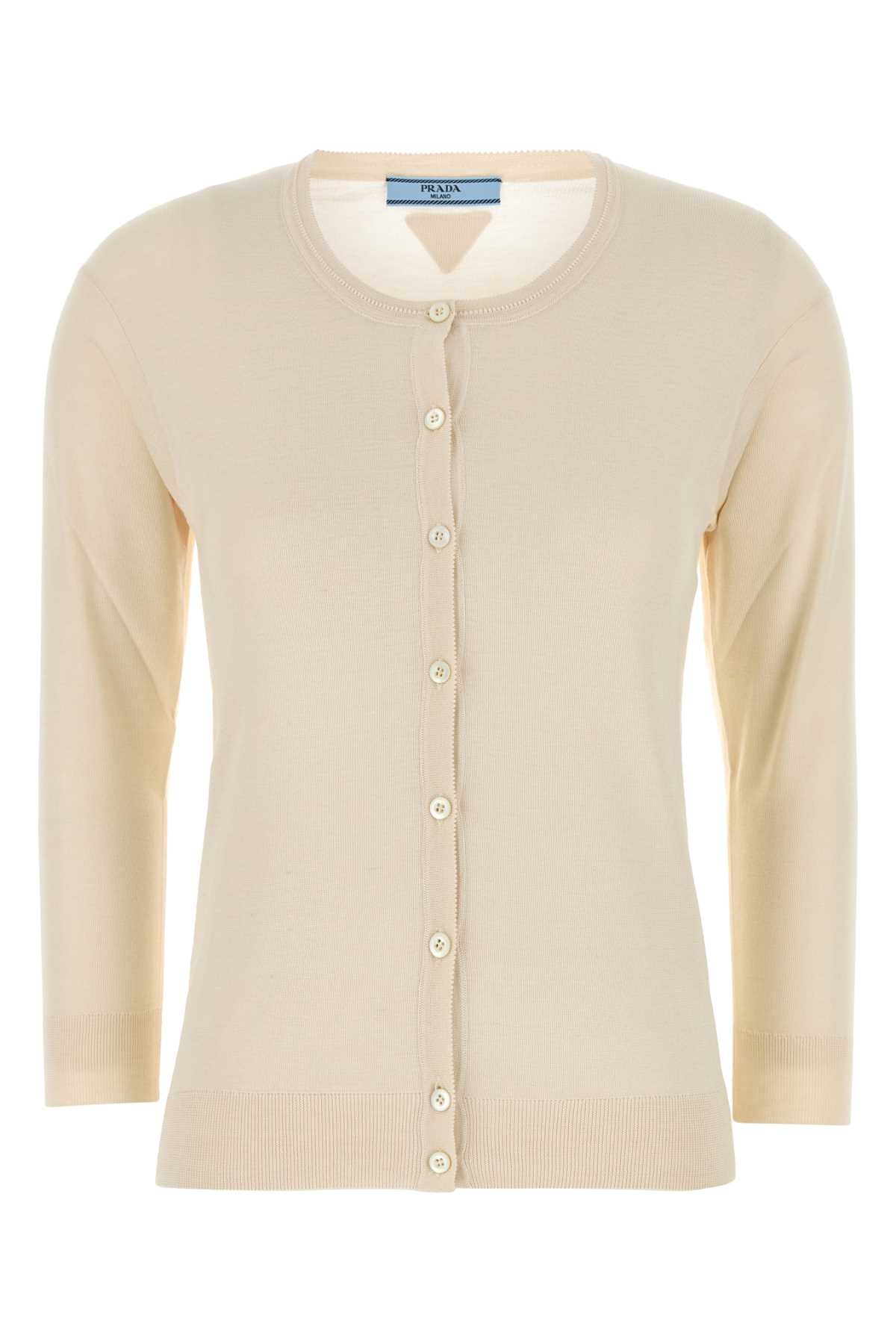 PRADA CARDIGAN For Women 38%CO62%SE-100%TROCHUSNILOTICUS