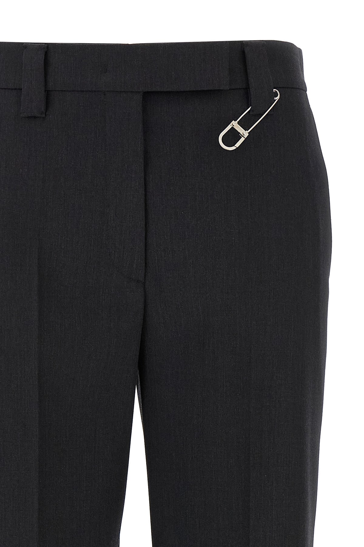 PRADA Brooch pants For Women 100% virgin wool