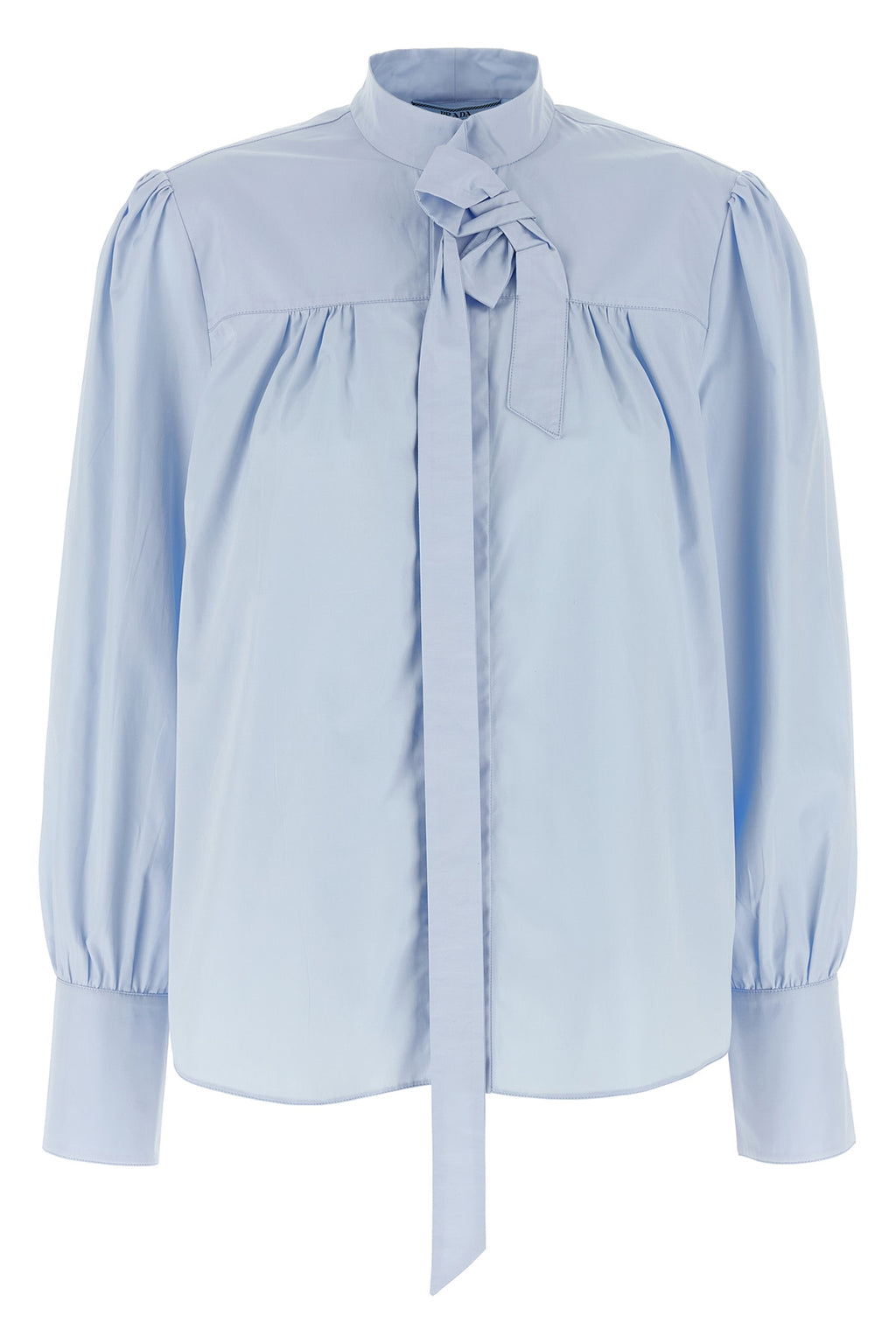 PRADA Lavallière collar shirt For Women 100% cotton