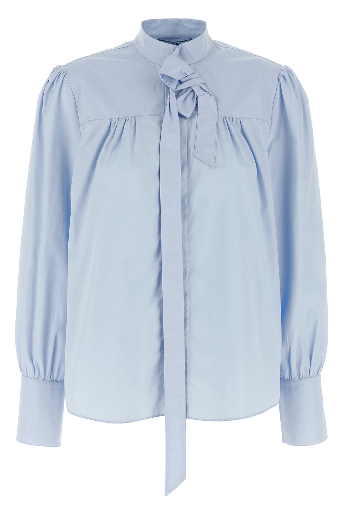PRADA Lavallière collar shirt For Women 100% cotton
