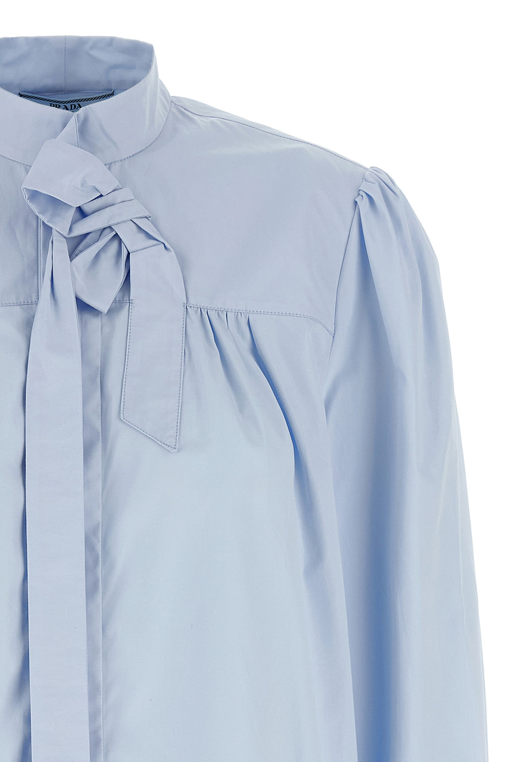 PRADA Lavallière collar shirt For Women 100% cotton