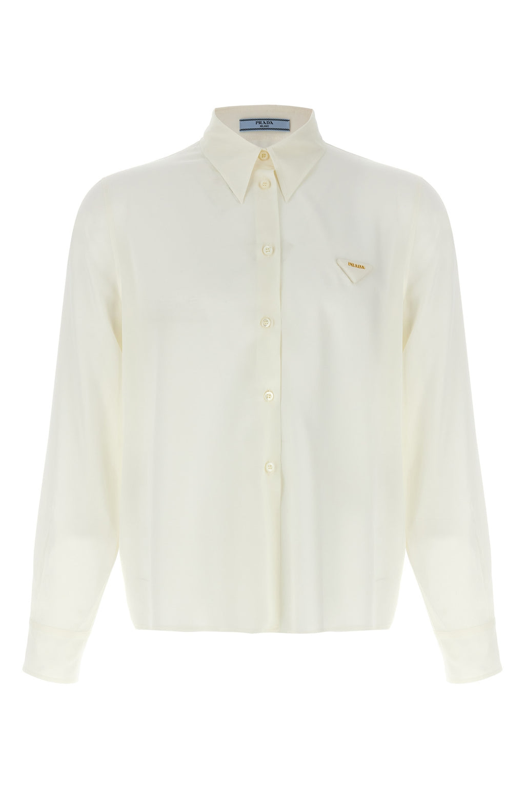 PRADA Silk logo shirt For Women 100% silk