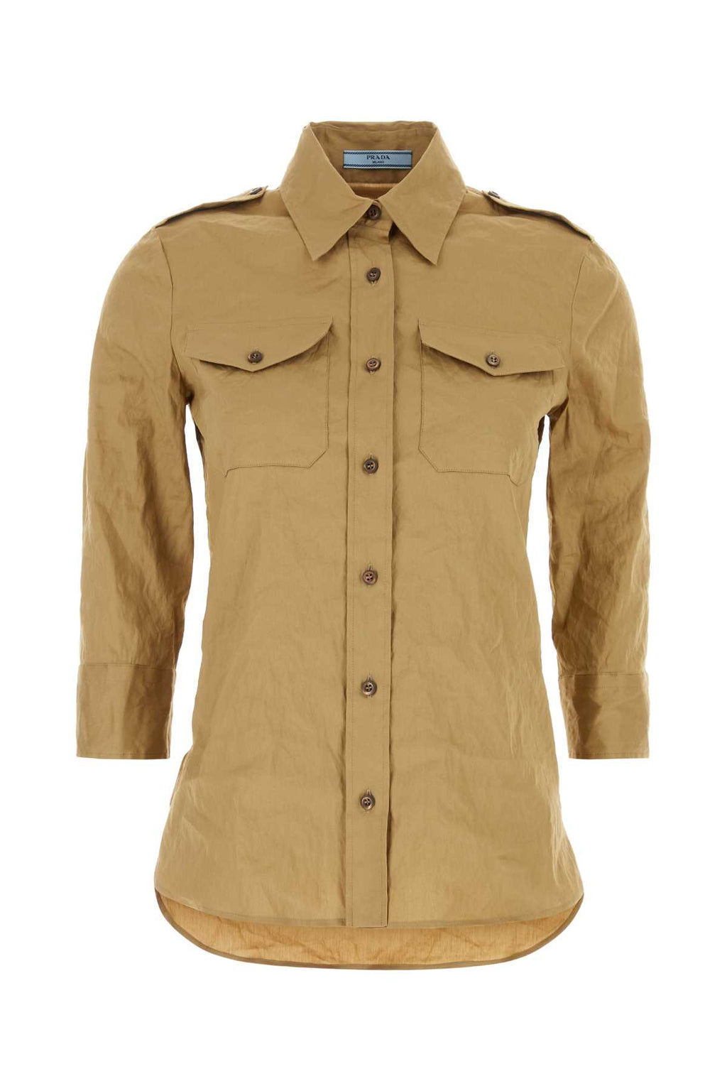 PRADA CAMICIA For Women Exterior: 62% Cotton 17% Nylon 16% Metallized fiber 5% Elastane