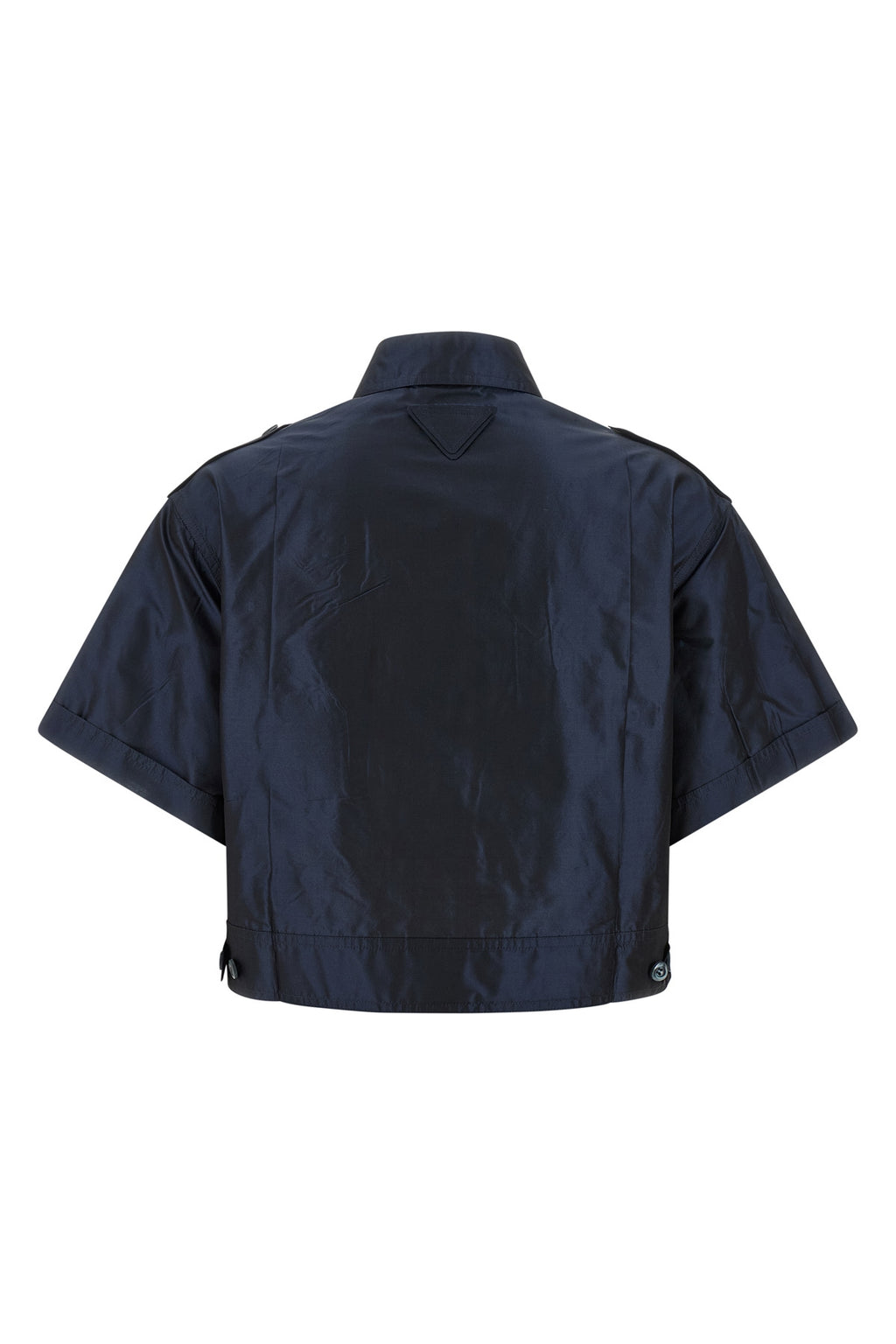 PRADA Cropped taffeta shirt For Women 100% silk