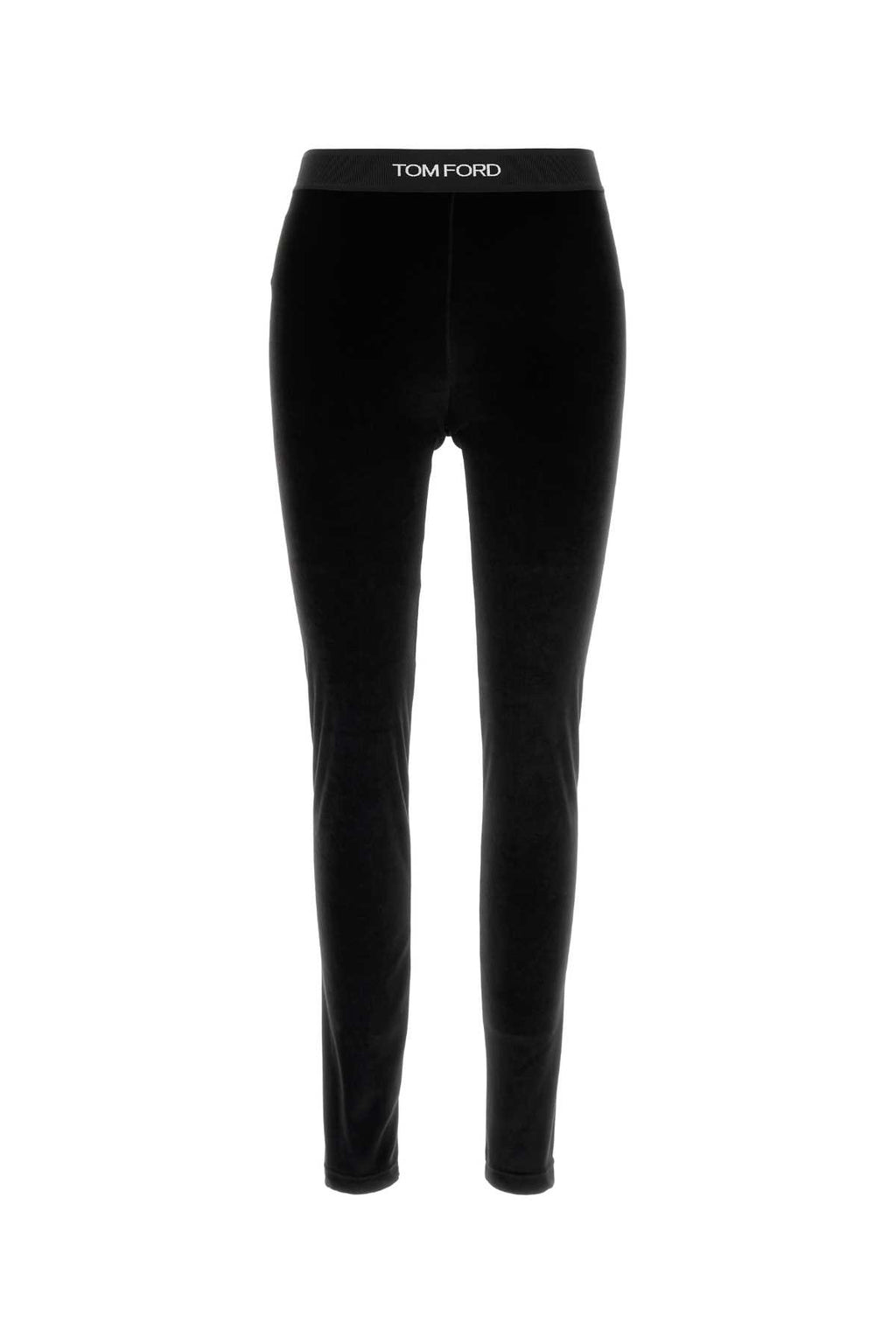 TOM FORD STRETCH LUSTROUS VELOUR SIGNATURE LEGGINGS For Women Exterior: 72% Triacetate 28% Polyester