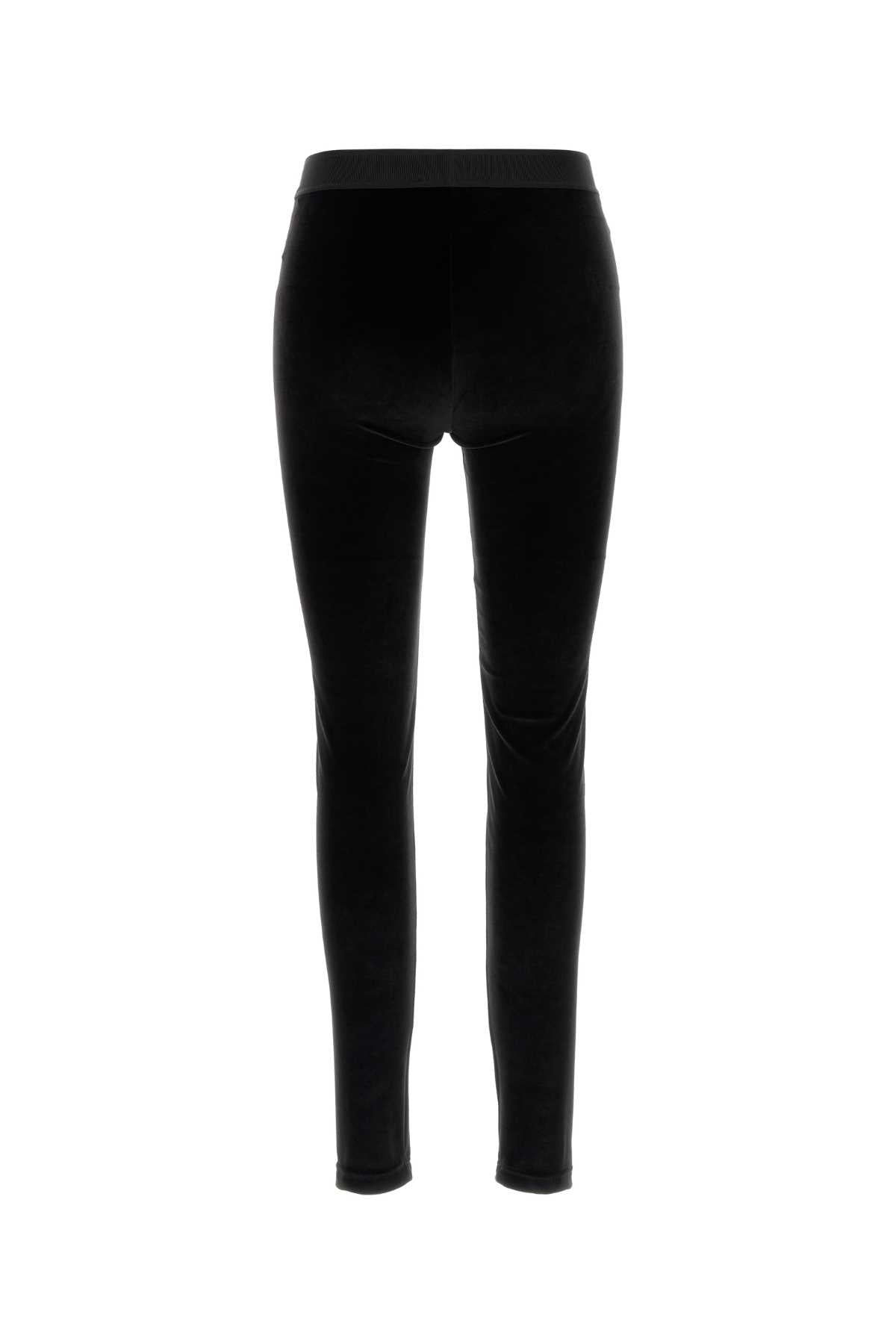 TOM FORD STRETCH LUSTROUS VELOUR SIGNATURE LEGGINGS