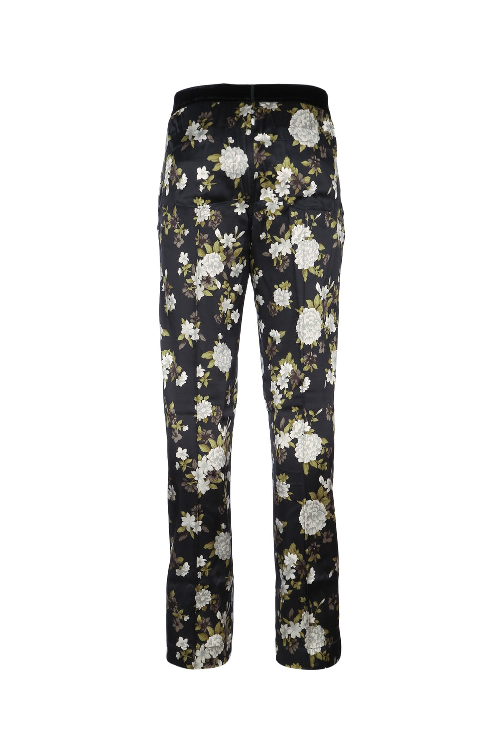 TOM FORD HENDRIX FLORAL ON STRETCH SILK SATIN PJ PANTS For Women Fabric: 94%Silk - 6%Elastane / Trim: 90%Polyamide - 10%Elastane