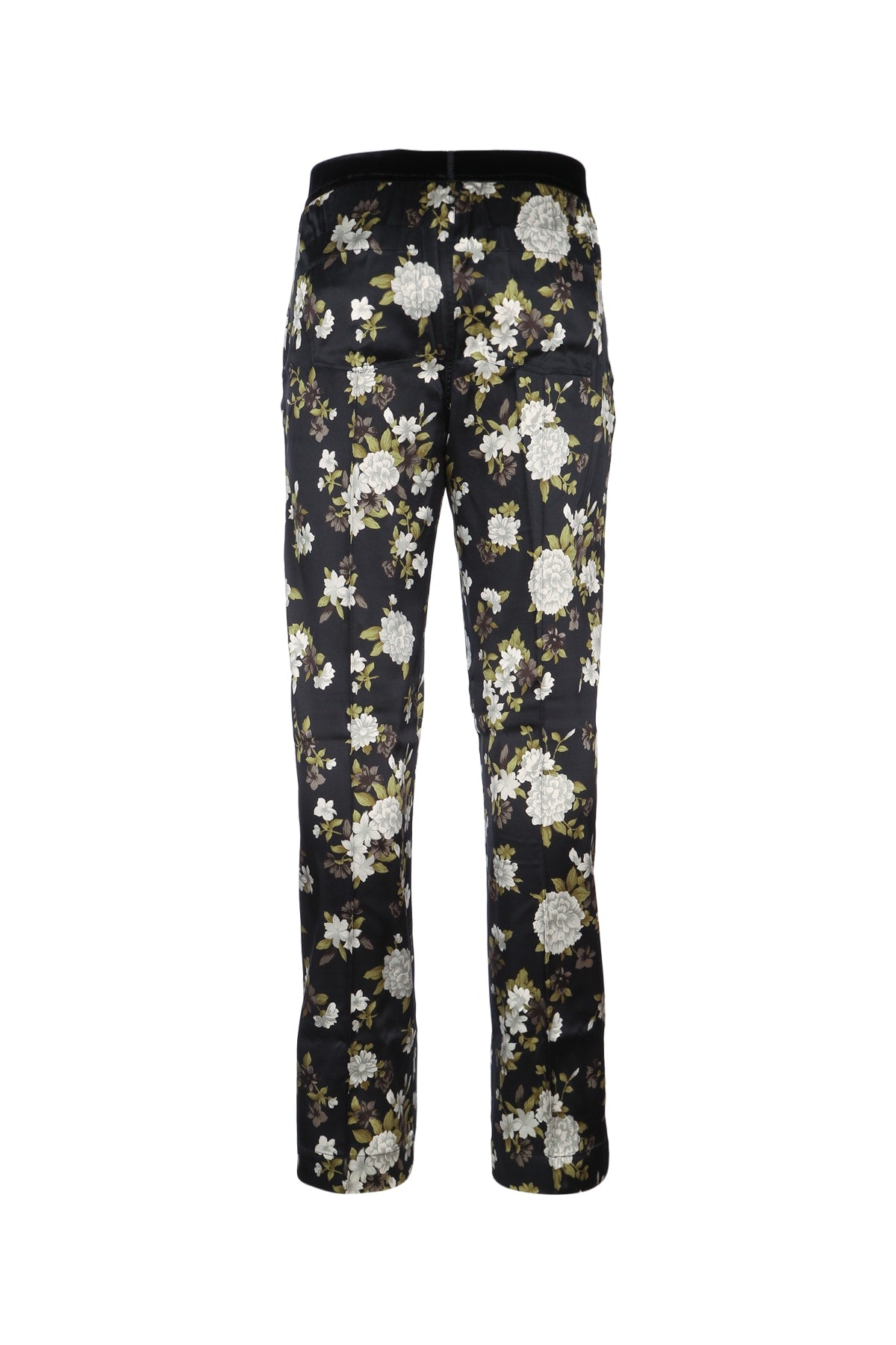 TOM FORD HENDRIX FLORAL ON STRETCH SILK SATIN PJ PANTS For Women Fabric: 94%Silk - 6%Elastane / Trim: 90%Polyamide - 10%Elastane