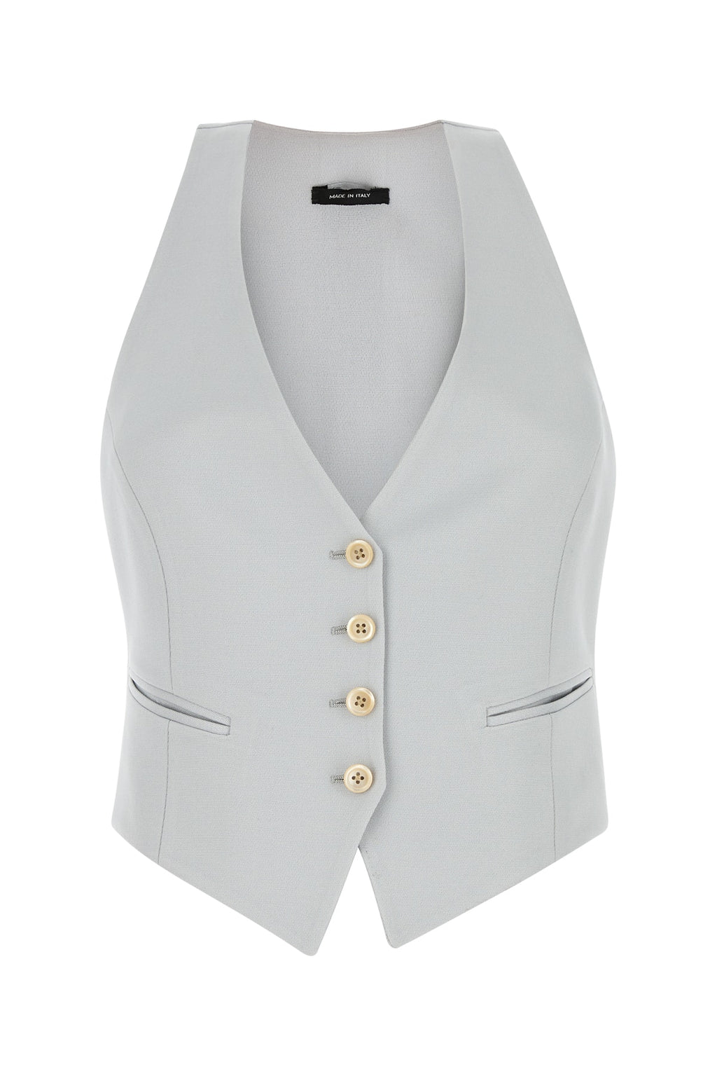 TOM FORD WIDE LEG TUXEDO TAILORED PANTS For Women Fabric: 90%Wool - 10%Silk / Secondary Fabric: 100%Silk / Lining: 59%Cupro - 41%Silk / Button: 100%BUFFALO